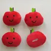 Peluche Manzana Roja Sonriente Curativa Accesorios de Apertura Trasera Ropa Zapatos y Calcetines con Accesorios de Material Hecho a Mano DIY Lote