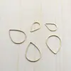 Materiales para colgantes de aretes hechos a mano diy círculo de cobre en blanco geométrico lágrima círculo de alambre cuadrado de boca cerrada círculo fino de cobre