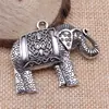 38X48Mm 9.2g Multicor Exportação Liga de Zinco Acessórios de Joias Fofo Animal Elefante Pingente