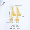 Accesorios Dorados DIY Puzuo de Color Fuerte y Duradero: Cruz, Calabaza, Estrella, Gota de Agua, Corazón, Borla, Cadena de Cierre, Cadena de Extensión