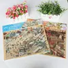 Adesivos de paisagem em grande escala, salão de exposições em estilo antigo, vista panorâmica em miniatura, adesivos para colagem DIY, materiais de decoração para scrapbook