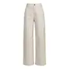 Calça de inverno larga feminina Xin Ge, cintura alta, com caimento fluido, espessada para aquecer e projetada para valorizar as pernas com corte reto.