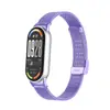 Adequado para Pulseira de Relógio Xiaomi Mi Band 10 Aço Inoxidável Milanês Tecido Fivela Xiaomi 9/8 Pulseira de Relógio Smart Bracelet