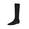 Botas de Montaria Esportivas Novas Botas de Moda de Cano Baixo Lycra Salto Baixo Botas Finas Femininas de Cano Alto Esticáveis Preto Solado Macio