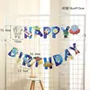 Banner de Cumpleaños con Letras de Colores, Banner Triangular para Decoración de Escena de Fiesta, Banner Decorativo para Foto en Stock
