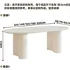 Mesa de comedor de pizarra francesa estilo crema para casas pequeñas, juego de mesa y sillas de comedor minimalista moderno de lujo ligero con columnas romanas