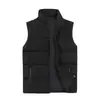Chaleco para hombre para otoño e invierno, nuevo chaleco de algodón con relleno de plumón, chaqueta chaleco casual holgada de talla grande para hombre