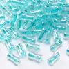 Miçangas de Vidro para Sementes 4*8mm, Miçangas Transparentes Iridescentes de Bambu, Acessórios de Materiais para Tecelagem de Pulseira Colar Artesanal DIY