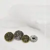 Botones Metálicos con Diseño Personalizado de Patrón de Piedra, Versátiles para Abrigos, Botones Cosidos a Mano para Abrigos Largos, Suéteres y Tops, Accesorios al por Mayor