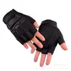 Guantes tácticos de medio dedo para deportes al aire libre, para aficionados al ejército, para montar a caballo, fitness, fuerzas especiales, montañismo, combate, antideslizantes.