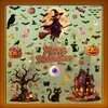 Decoraciones de Halloween creativas calabaza fantasma pegatinas de vidrio feliz halloween araña casa embrujada pegatinas electrostáticas