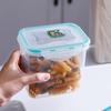 Fivela de Plástico Selada Retangular para Legumes e Frutas Embalagem de Alimentos Pote Selado Transparente Caixa de Armazenamento de Grãos