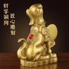 Estatueta de Cão de Dinheiro de Cobre para Preencher o Canto Noroeste, Cão de Cobre para Proteger a Riqueza, Ornamento Artesanal de Decoração para Casa Cão do Zodíaco