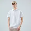 Camisa Polo Bordada de Manga Corta para Hombre, Estilo Nuevo de Verano, Casual de Negocios, Versátil, Camiseta de Calidad, Absorbe la Humedad