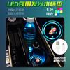 Logos Completos de Carro Porta-Copos Brilhantes para Carro Decoração de Interior de Carro Luzes de Ambiente Porta-Copos com Logo de Carro Brilhante LED Colorido