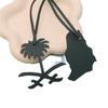 En stock Colgante para Bolso de Cuero de Palmera Dátil Forma de Palmera Dátil Colgante Mapa de Arabia Saudita