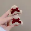 Franja Lateral Estampa de Leopardo Mini Presilha de Garra Laço Grampo de Cabelo para Meninas 2026 Novo Estilo Alto Padrão Outono e Inverno Acessório de Cabelo de Princesa