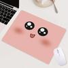 Mouse Pad Divertido com Expressão Fofa tamanho pequeno Tapete de Mesa Desenho Animado Fofo Tapete para Computador Escritório Jogo Espessado Borda Reforçada