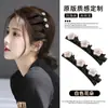 Grampo de Cabelo Trançado de Camada Dupla Preguiçoso para Mulheres, Grampo Lateral, Piranha para o Topo da Cabeça, Grampo de Veludo para Franja, Acessório de Cabelo