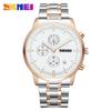 Reloj de pulsera de cuarzo impermeable para hombre, negocio de belleza, tres ojos, calendario, banda de acero, piel de camarón, artículo popular transfronterizo