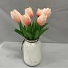 Mini flor de tulipán artificial de PU decoración del hogar flor boda flor falsa estilo ins tulipán suministro directo de fábrica