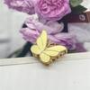 Nuevo lindo clip de mariposa de aleación con aceite goteando, horquilla transfronteriza, pinza para el cabello de la parte posterior de la cabeza, pinza de tiburón para el cabello de mujer, venta al por mayor de horquillas