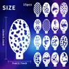 Stencil Popular da Amazon para Pintura Facial para Maquiagem de Palco, Pintura Facial de Cosplay, Stencil DIY para Canto do Olho