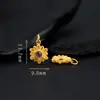 Prata 925 Banhada a Ouro Inlaid Piezoelétrico Ametista Dinheiro Pixiu Acessórios Feito à Mão DIY Joias Série Cristal Contas Espaçadoras