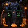 Bestseller transfronterizo de Amazon: Colgante de sombrero de mago que brilla en la oscuridad para decoración de escena exterior de Halloween