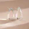 Pendientes de Gota de Agua Transparentes de Resina Estilo Europeo y Americano, Pendientes Simples Personalizados Transfronterizos, Pendientes Versátiles de Gama Alta de Nicho para Mujer
