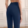 Pantalones de Fitness Yoga Pilates Cintura Alta Ropa Exterior Control de Abdomen Pantalones Tiburón Trasero de Durazno para Mujer Pantalones Largos Leggings Deportivos para Correr