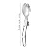 Vajilla de Acero Inoxidable Cuchara Plegable Personalizada Tenedor Cuchillo Vajilla Portátil Restaurante Cuchara para Ensalada