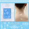 Nuevo tatuaje de henna transfronterizo pintado a mano mandala blanco pegatinas faciales para dama de honor pegatinas para clavícula pegatinas desechables al por mayor