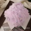 Hilo de Mohair Fino Girado a Mano y Mezclado a Mano Certificado de Seguridad para Bebés Color Caramelo Hilo de Lana DIY para Gorros de Crochet Hechos a Mano
