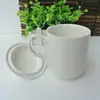 Taza Cerámica Blanco Puro, Taza de Agua de Gran Capacidad, Taza de Jefe Grande, Taza de Té con Tapa, Taza de Regalo con LOGOTIPO