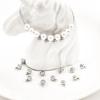 Anillo de soldadura de acero inoxidable, bola de acero, colgante de bola pequeña, joyería, cuentas sueltas, accesorios de bricolaje, collar, pulsera, colgante, accesorios colgantes