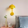 Luminária de parede Bud de designer dinamarquês, luminária de cabeceira de quarto, luxo simples, decorativa, para parede de fundo de TV, luminária de parede para quarto de criança