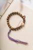 Pulsera de sándalo verde natural cadena DIY cuentas de Buda lectura hombres y mujeres decoraciones tejidas juego de texto de mano seiko cuerda trenzada