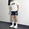 Estrella Negra Baloncesto Americano Deportes Shorts Trendy Por Encima de la Rodilla Pantalones de Tres Cuartos Running Fitness Casual Estilo Transpirable