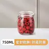 Frascos de Vidrio Sellados Transfronterizos para Uso en Cocina, Frascos Domésticos para Almacenamiento de Granos, Juego de Botellas Vacías con Tapa a Presión para Dispensar Mermelada y Miel