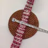 Cinturón Tejido de Tweed Colorido de Ala Ancha con Cerdas de Cepillo de Dientes, Lentejuelas Doradas de Seda, Accesorios para Ropa, Accesorios para Manualidades