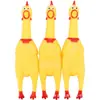 Novos de Fábrica Pequeno Médio Grande Brinquedos de Vinil Frango Picante Engraçado Criativo Pegadinha Brinquedos para Pets Frango Picante que Faz Som