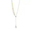 Set de Tres Piezas de Collar, Aretes y Pulsera de Perlas con Diseño de Espiga de Trigo de Nicho, Estilo Fresco, Joyería Sencilla para Celebridades de Internet