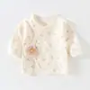 Ropa Kimono de Algodón de Clase A Sin Costuras para Bebé, Espalda Abierta, para Recién Nacidos, Todas las Estaciones, con Cierre Lateral, Ropa Base para Bebé, Ropa Infantil Anyang