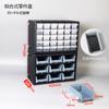 Caja de Almacenamiento Tipo Cajón para Accesorios de Escritorio, Caja de Herramientas de Material para Piezas de Tornillería, Montaje en Pared, Caja para Componentes Digitales, Gabinete para Accesorios