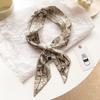 Bufanda de Seda de 26 Letras Banda para el Cabello para Mujer Super Hermosa Elegante Corea del Sur Decorativa Bufanda Pequeña Corbata Cinta para Bolsa Combinable