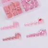 Nuevas uñas ponibles hechas a mano estilo europeo y americano, uñas de los pies puramente hechas a mano, color sólido, parches de uñas de alta gama, uñas postizas simples