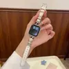 Correa de Reloj de Metal y Cuero con Lazo y Estrella Kt Adecuada para Apple Watch iWatch 12ª Generación 11/10