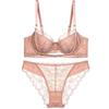 Novo comércio exterior Bra francês renda cuecas europeias e americanas sexy oco fino cueca grande peito pequeno sutiã para mulheres