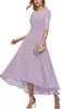 Vestido de Festa Formal Elegante com Aplicação de Renda Meia-Manga Chiffon Vestido de Noite para Convidados de Casamento